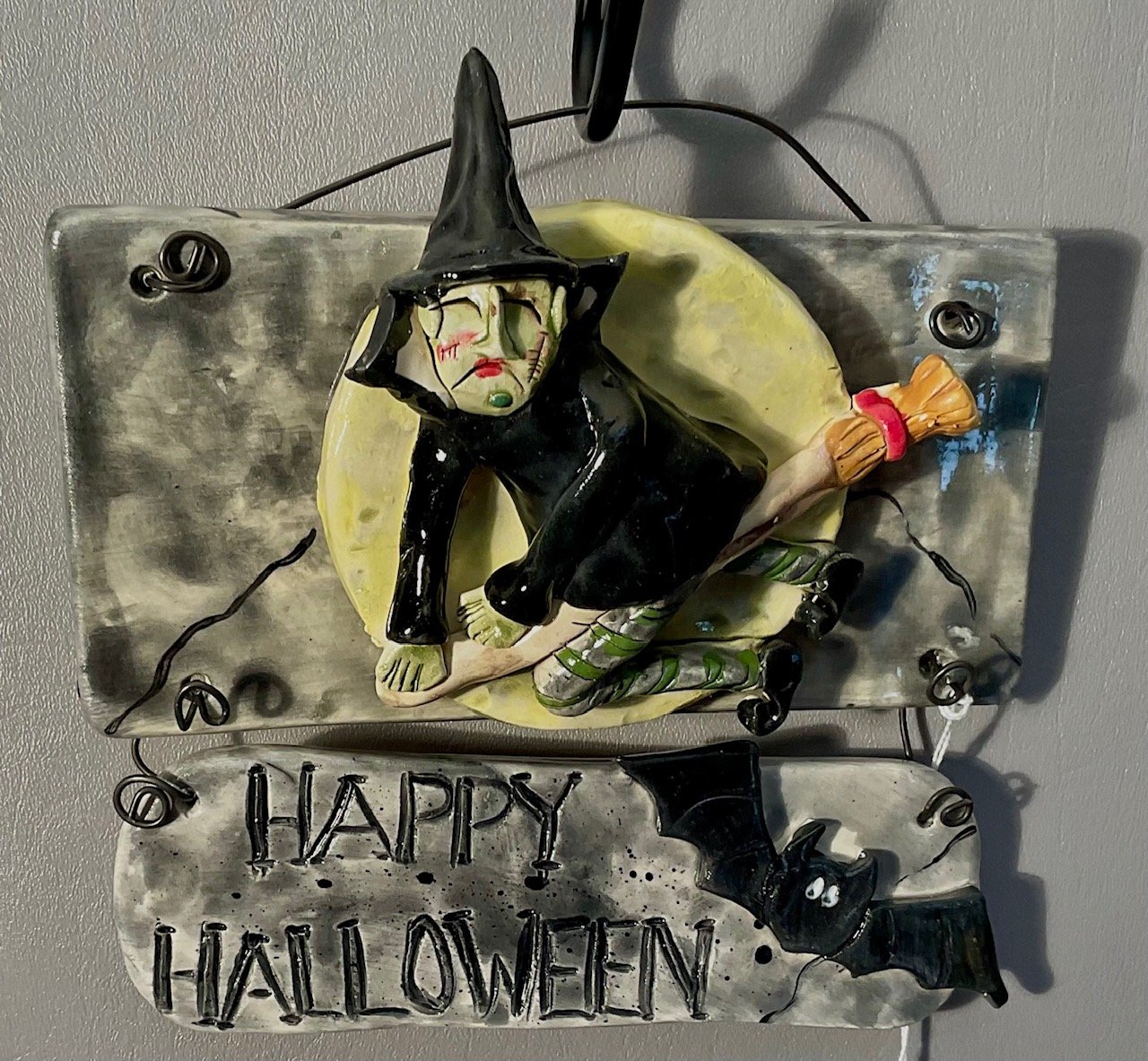 8”x6” Halloween Witch $45.00
