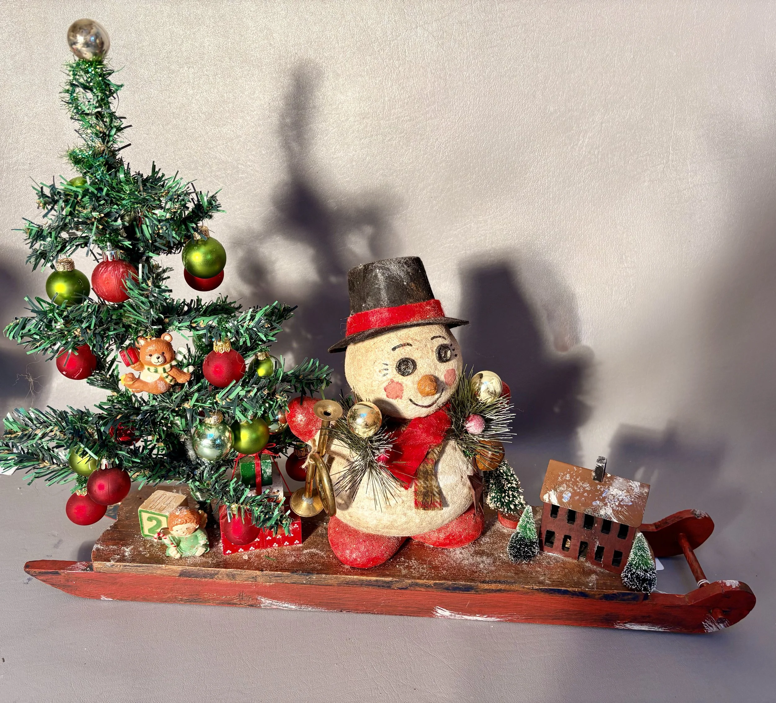 23” x 17” Snowman on Sled  $250.00