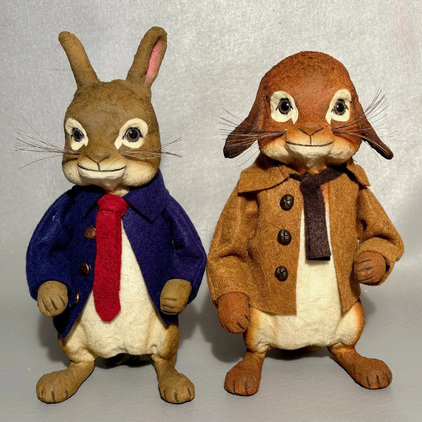  9” Peter Rabbit $138.00.                        9” Benjamin Bunny $138.00