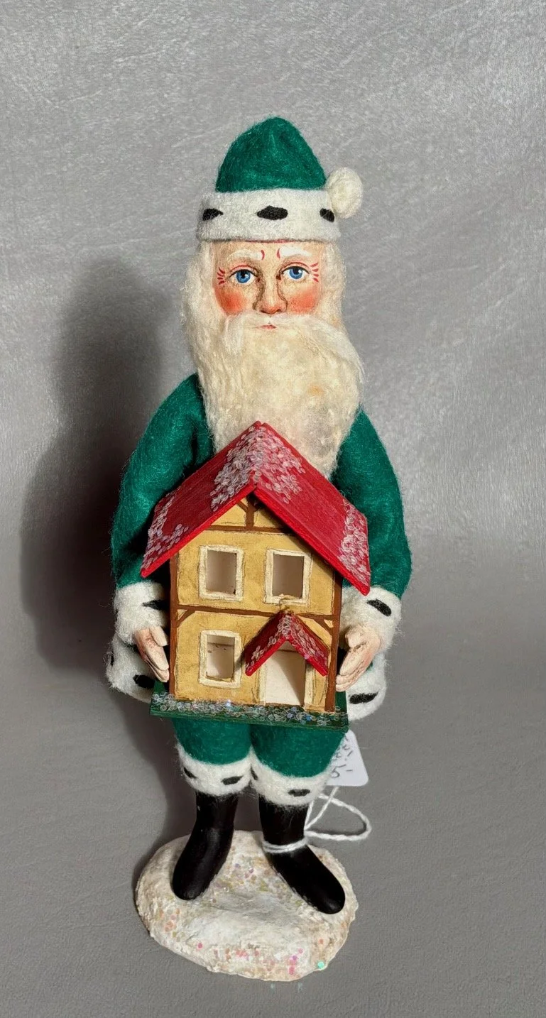 8” Santa has a Dollhouse $125.00
