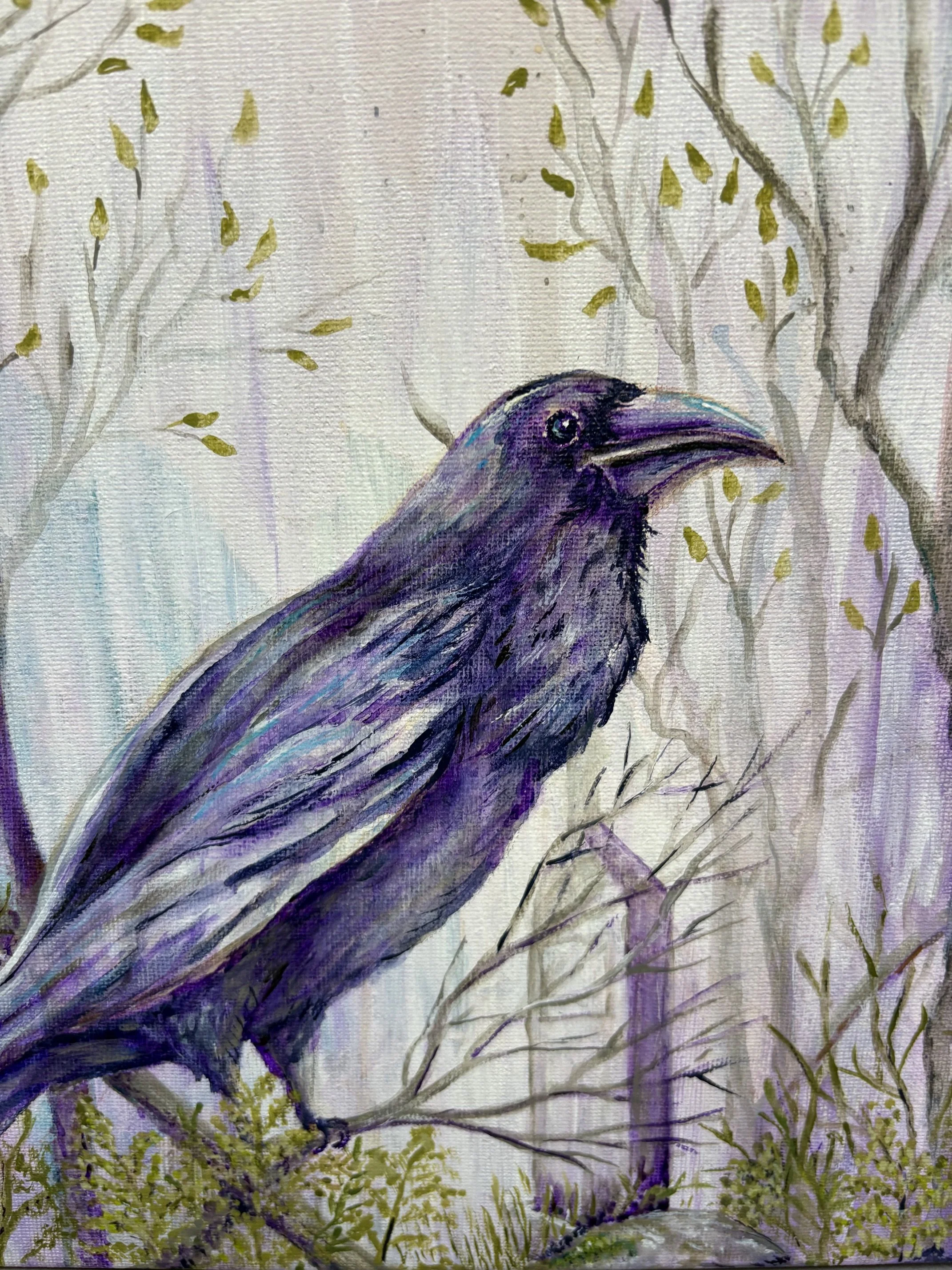 10”x10” Raven $65.00