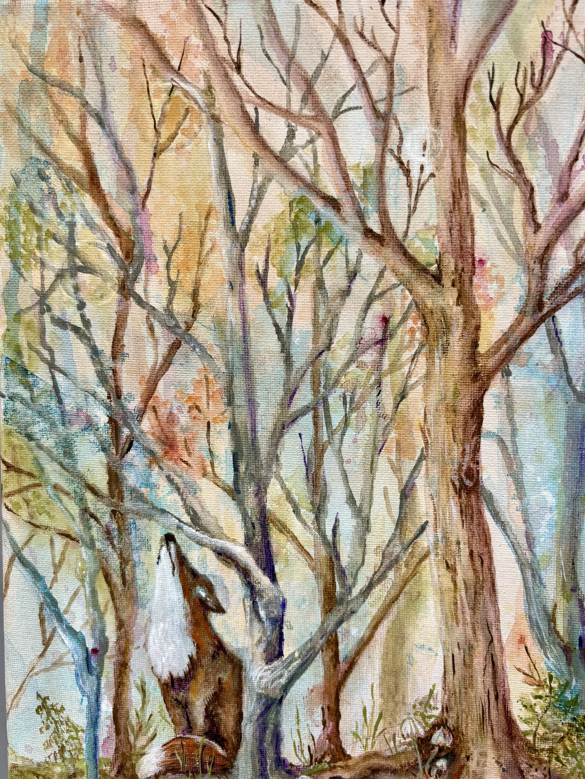  9”x 12” Fox $65.00