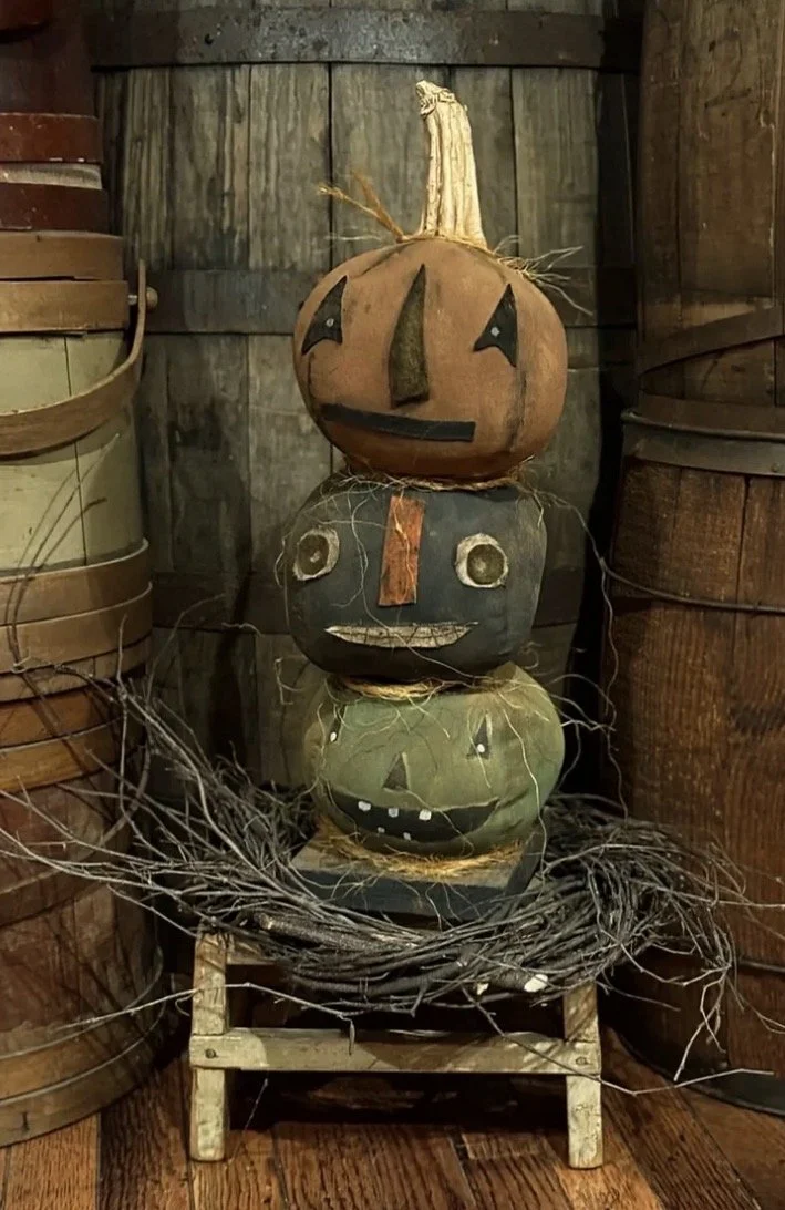 17.5” (not including stem) Pumpkin Stack $112.00