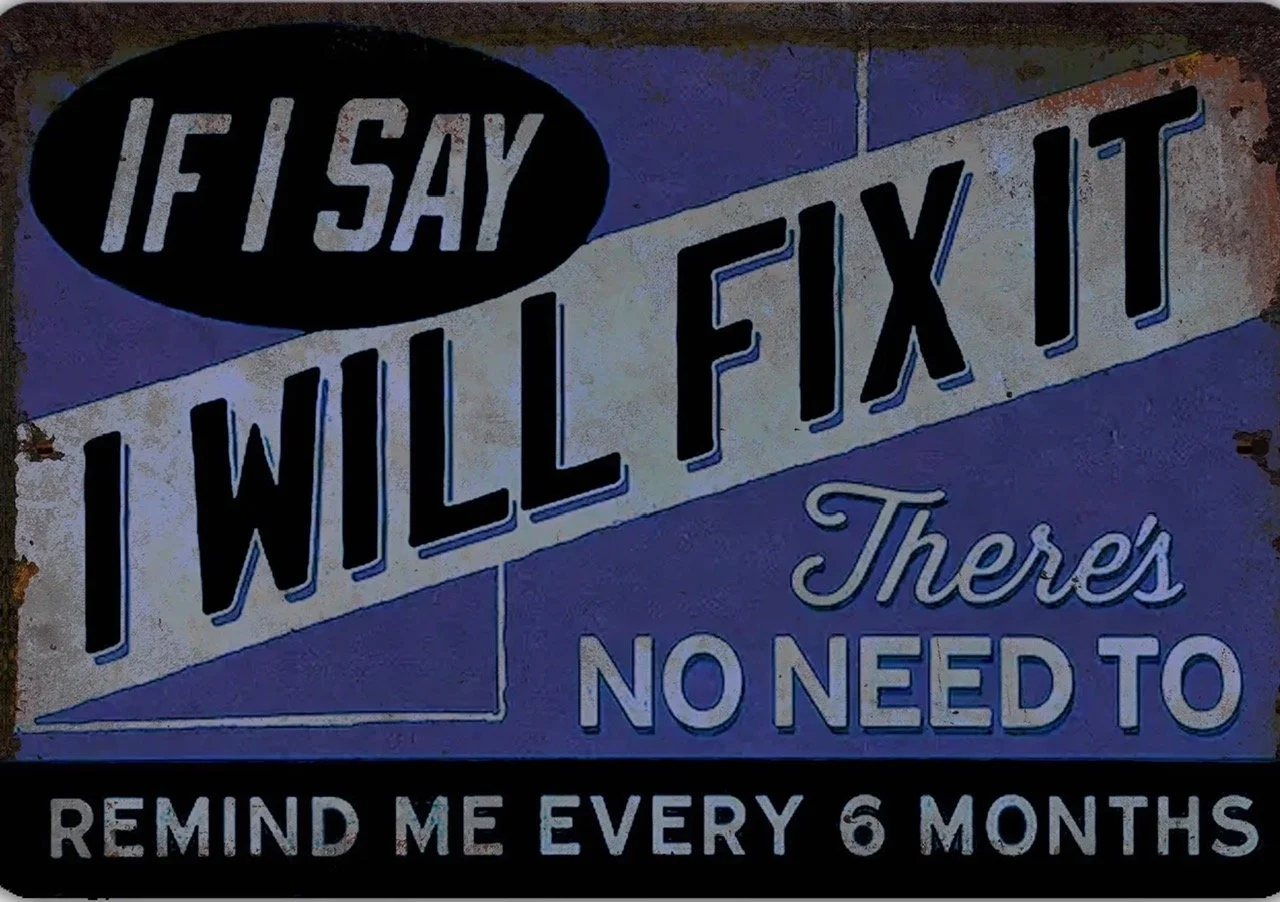 8” x 12” I Will Fix It $16.00