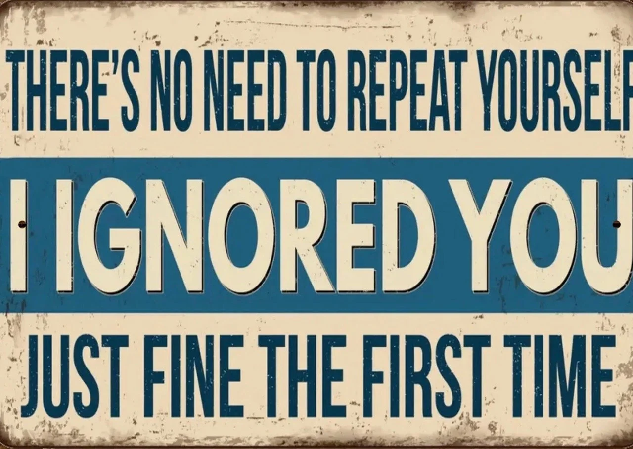 8” x 12” I Ignored You $16.00