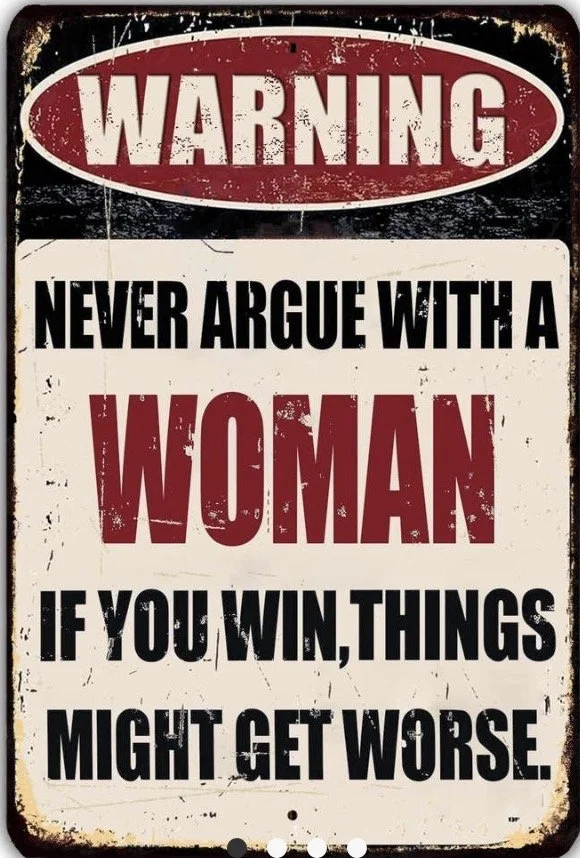 8” x 12” Warning $16.00