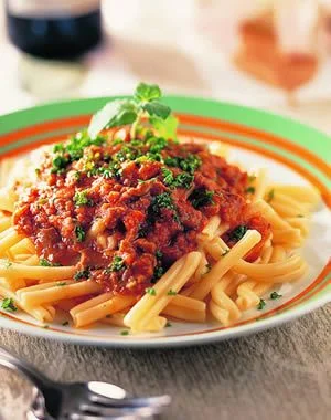 Vege Spaghetti Marinara Sauce W/ Meatless Grounds