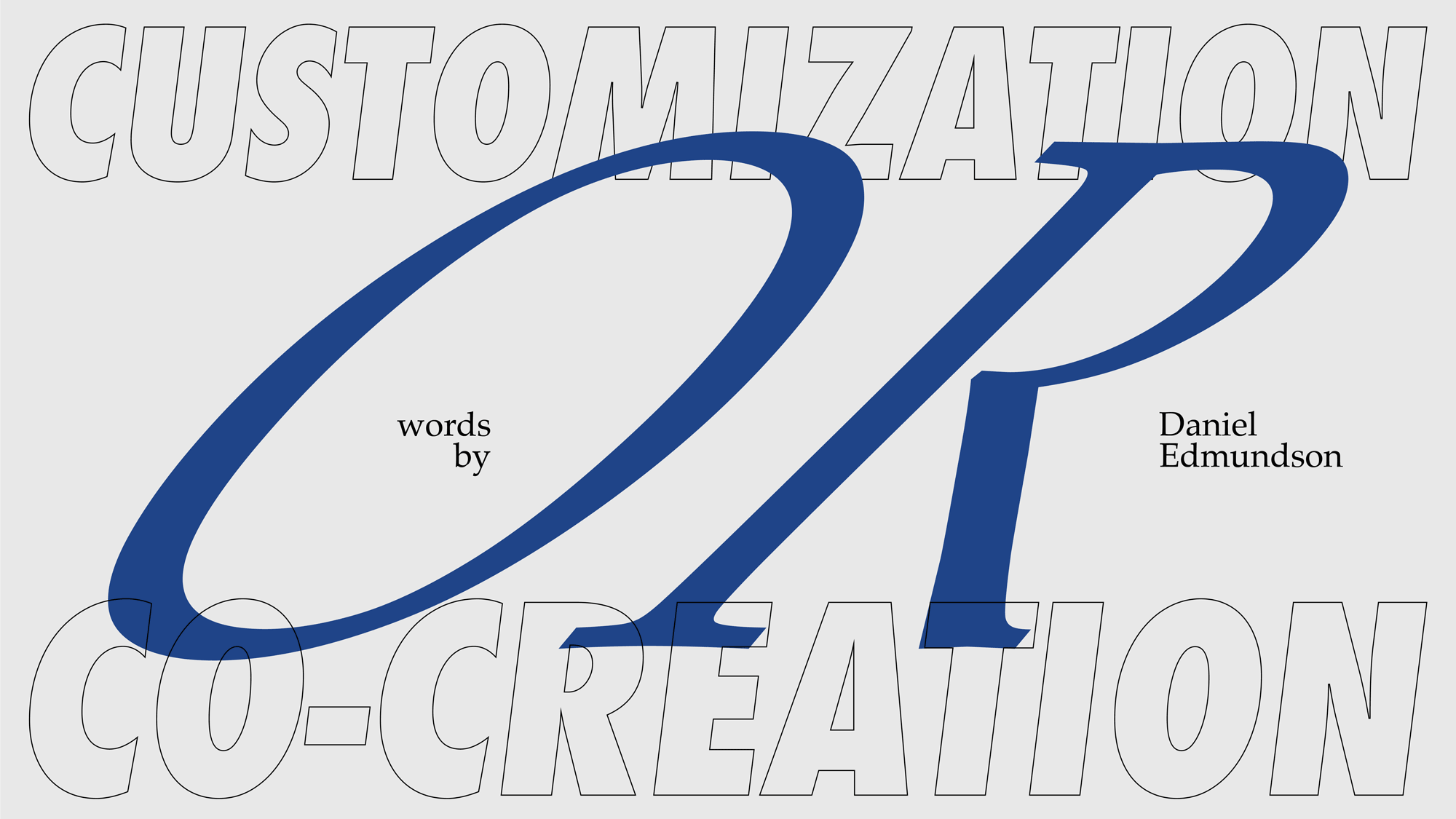 Customization and co-creation 