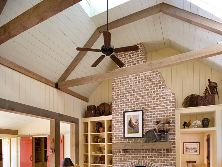 5 Best Ceiling Fans For High Ceilings You Can Today Advanced Systems - Ceiling Fan On Vaulted With Beams