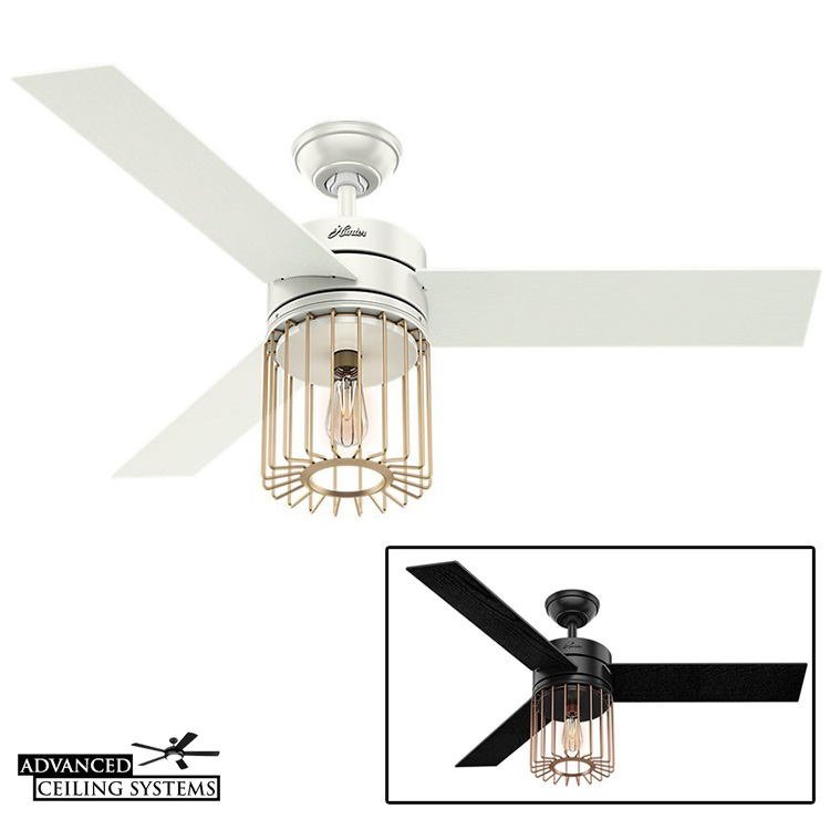 7 Rustic Industrial Ceiling Fans With Cage Lights You Ll Love Advanced Systems - Ronan Ceiling Fan With Light