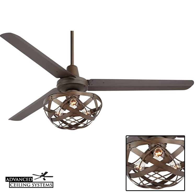 7 Rustic Industrial Ceiling Fans With, Rustic Ceiling Fan Light Kits