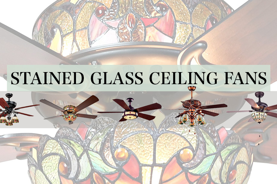 These Stained Class Ceiling Fans Will, Stained Glass Ceiling Fan