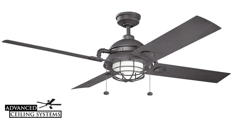 17 Black Industrial Ceiling Fans For Any Space Black Wood And Metal Finishes Advanced Ceiling Systems