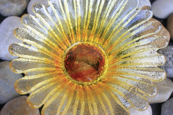 Blenko Glass Sunflower Bowl SallyMack Chapel Hill