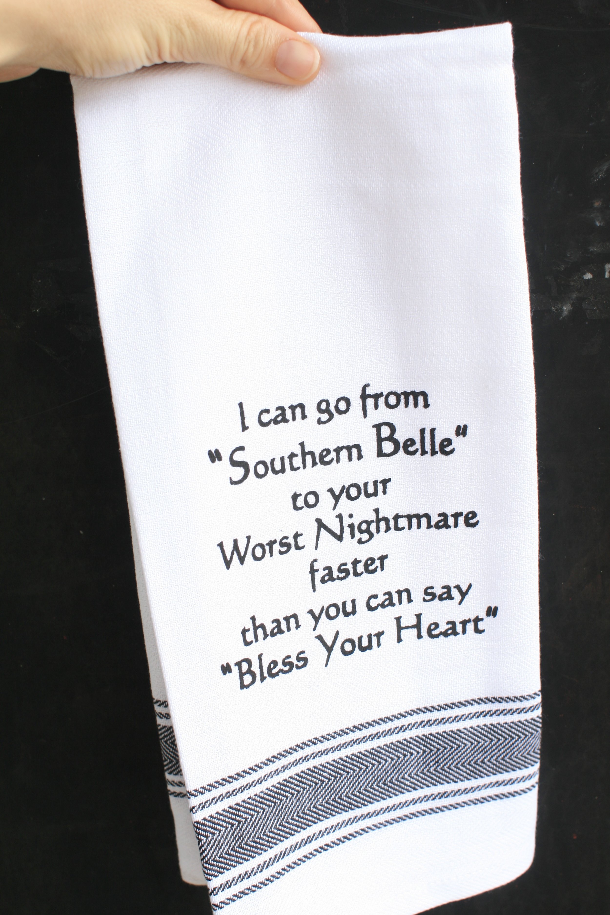 Funny Tea Towel Gift SallyMack Chapel Hill