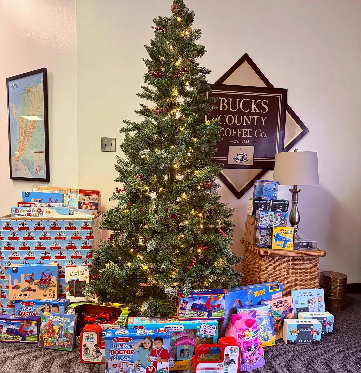 The generosity of our community is amazing! Thank you to everyone who has stopped by Bucks County Coffee to contribute. You are making a real difference for families this holiday season. This is the final week of our toy drive, and we hope to see the