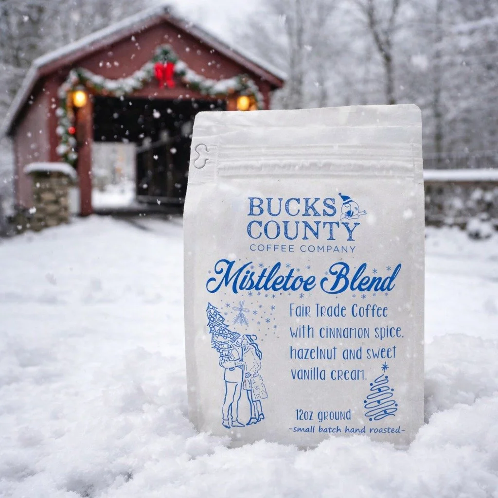 Snowy days + cozy cups. ❄️☕️

Introducing our Mistletoe Blend, a holiday hug in a mug with cinnamon spice, hazelnut, and sweet vanilla cream. Perfect for slow mornings, gift-giving, or warming up after a walk by an old covered bridge while the snow f