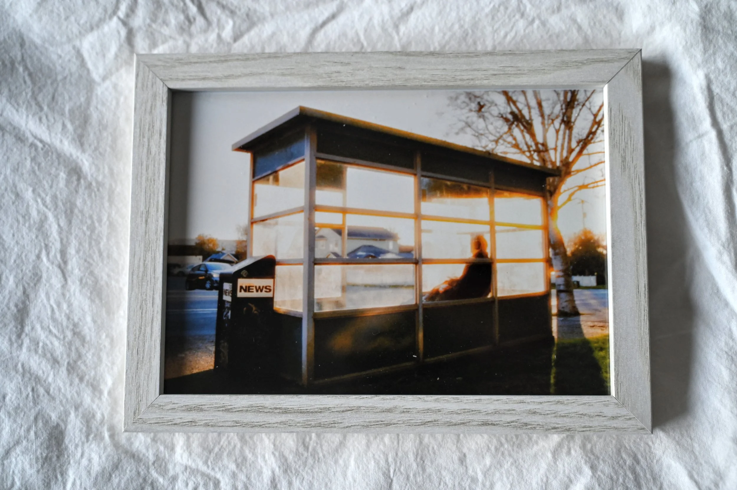 Hillside Avenue Bus Stop - Framed 5x7 - Printed Photograph