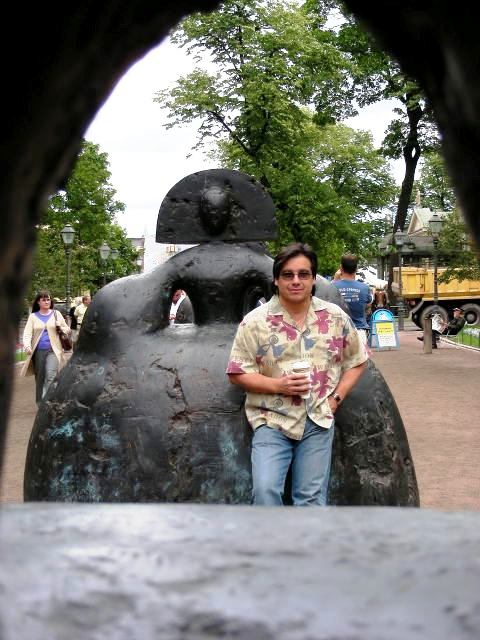 Enjoying a cup of java in Helsinki, Finland.