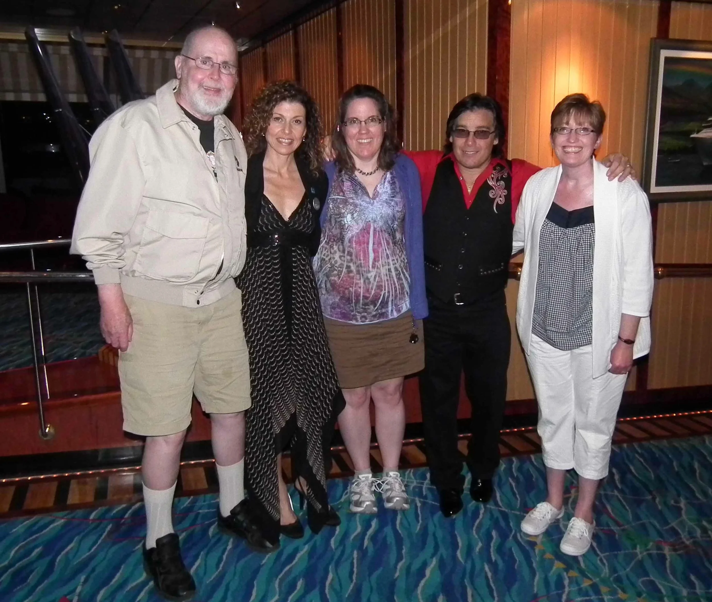 With Dawn Casey and some of her family. April 2011