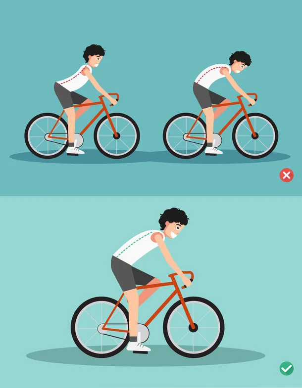 Worst and best riding positions.
