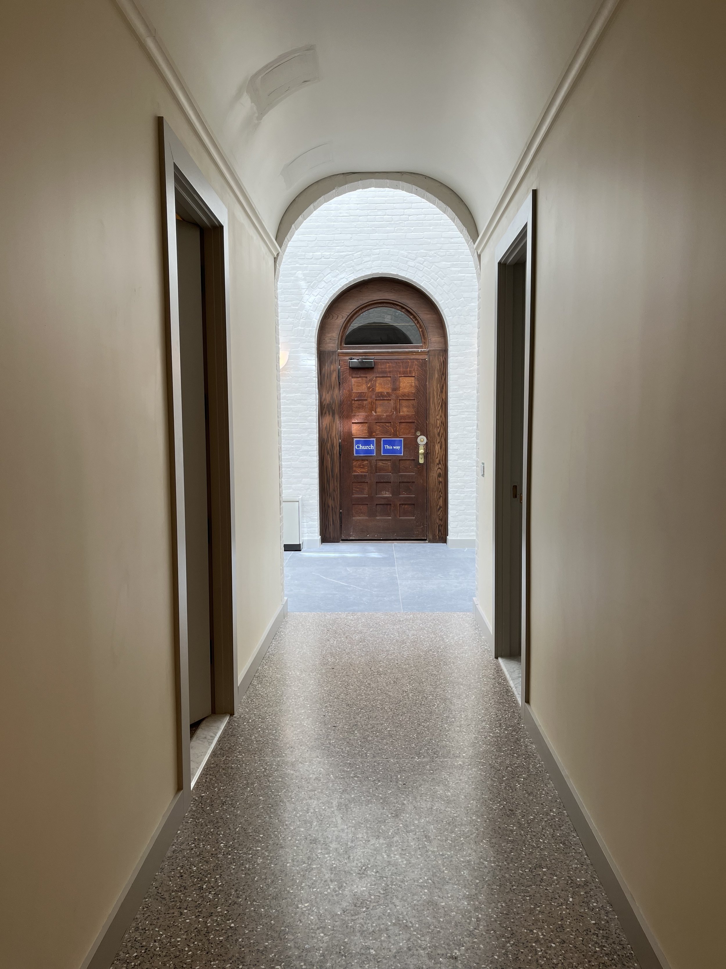 New Parish House hallway to Sanctuary.jpg