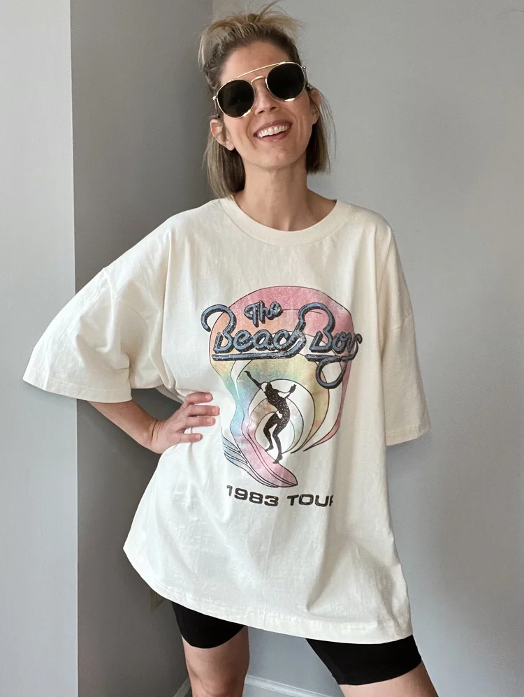 Beach Boys Oversized Tee — the flowerloft