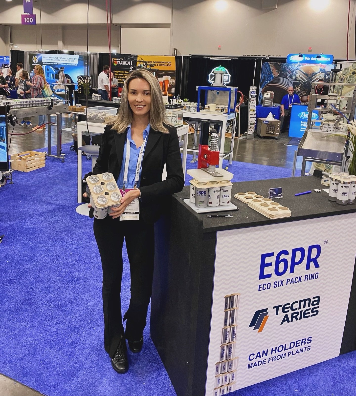 Serving up sustainability at the Craft Brewers Conference &amp; BrewExpo America with E6PR&rsquo;s eco-friendly six-pack rings. Cheers to innovation that&rsquo;s good for the planet! 🌿🍻
📍Las Vegas, NV 
.
.
#CraftBrewersCon #SustainableBrewing #E6P