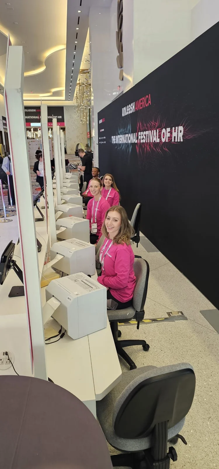 Event staff supporting a branded corporate program