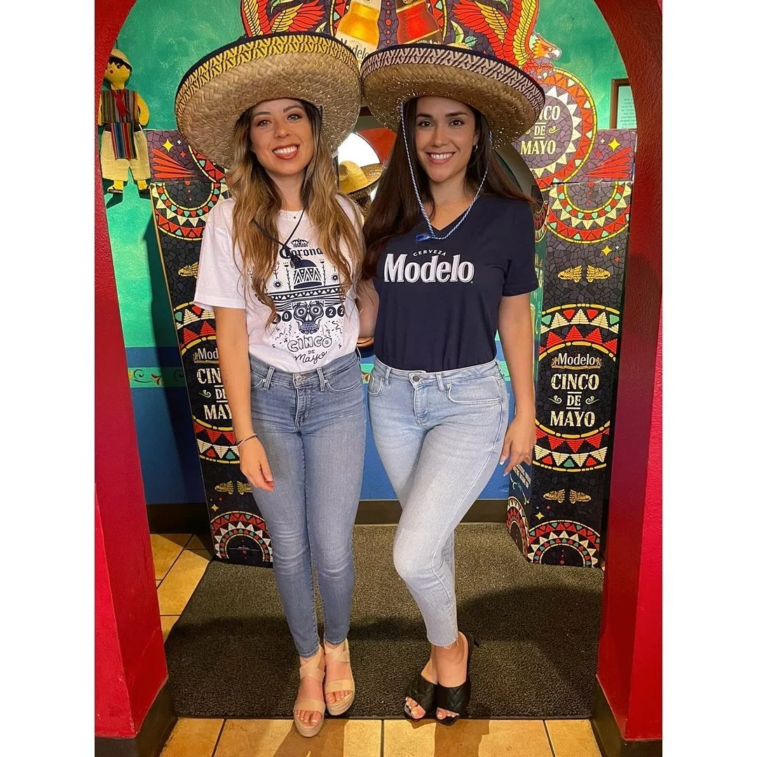 Beverage model during a brand activation in Las Vegas