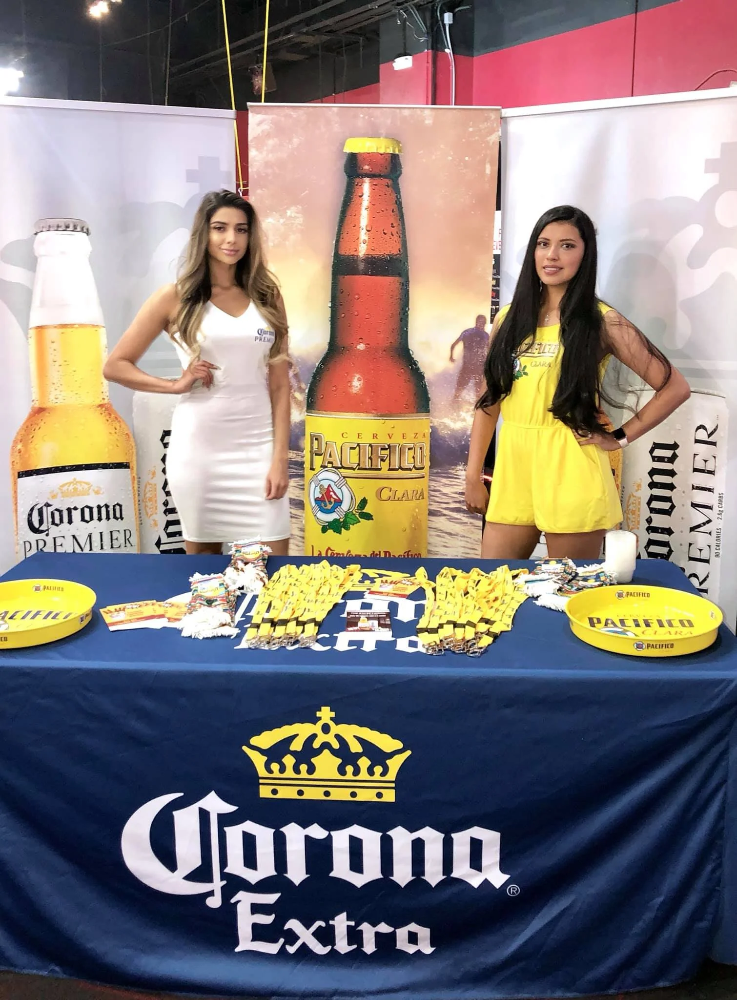 Beverage model during a brand activation in Las Vegas