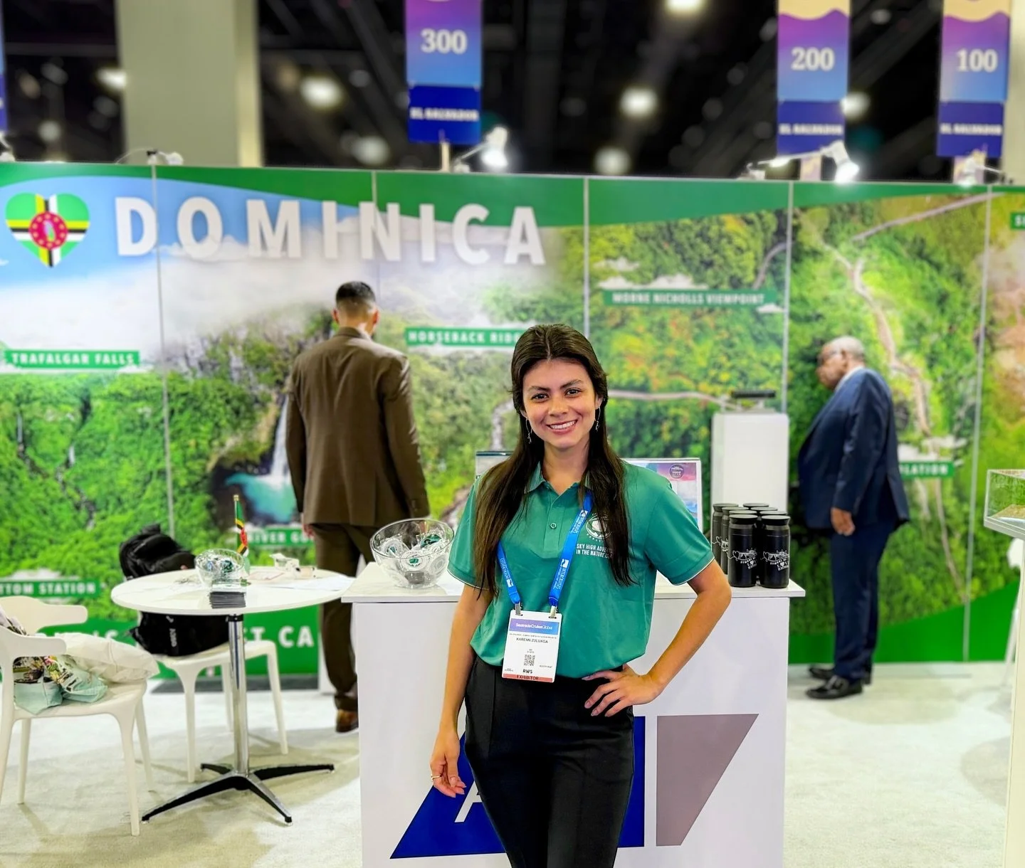 Our team during Seatrade Cruise Global ⚓️🌍
Supporting the Dominica booth.

📍Miami

 #bilingualstaff #miamievents #conventionlife #eventprofs #promomodels