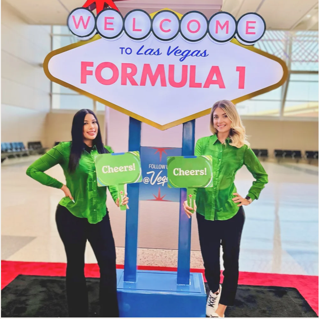 Event staffing team supporting a booth at a Las Vegas event.