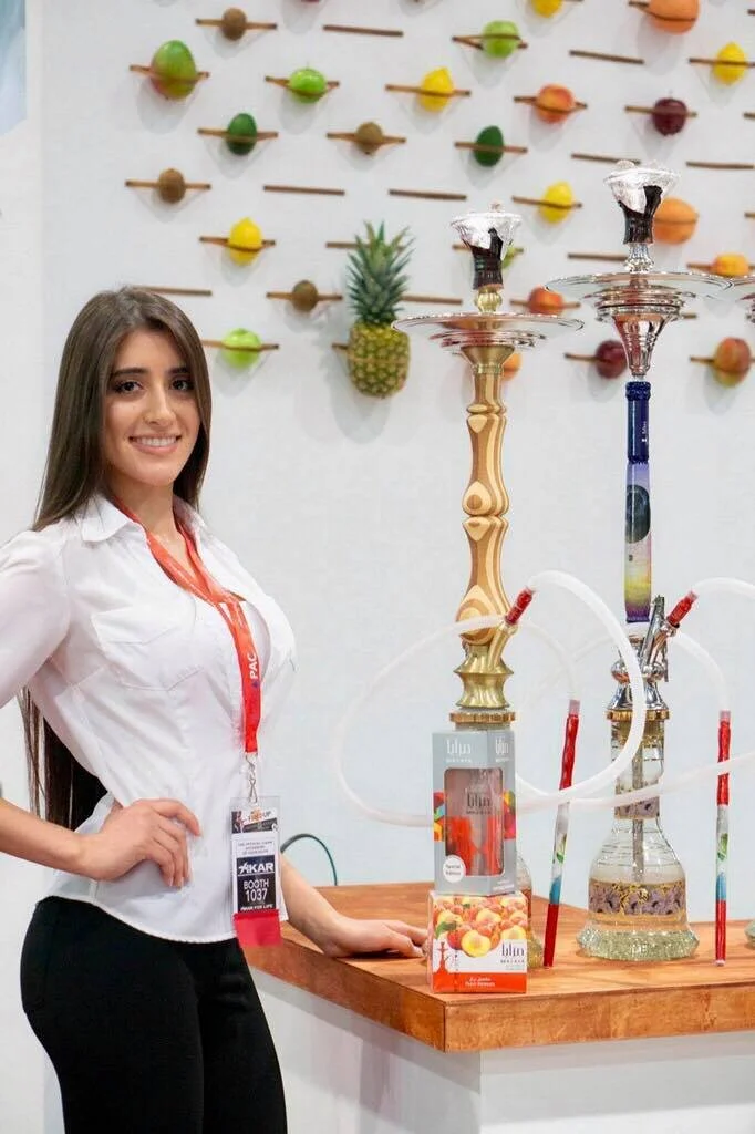 Las Vegas convention models greeting exhibitors
