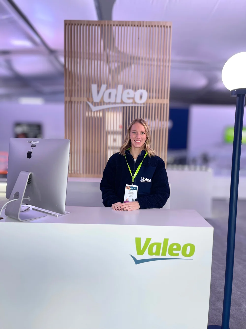 Blossom Talent professional booth staffing at CES Las Vegas for Valeo footprint activation