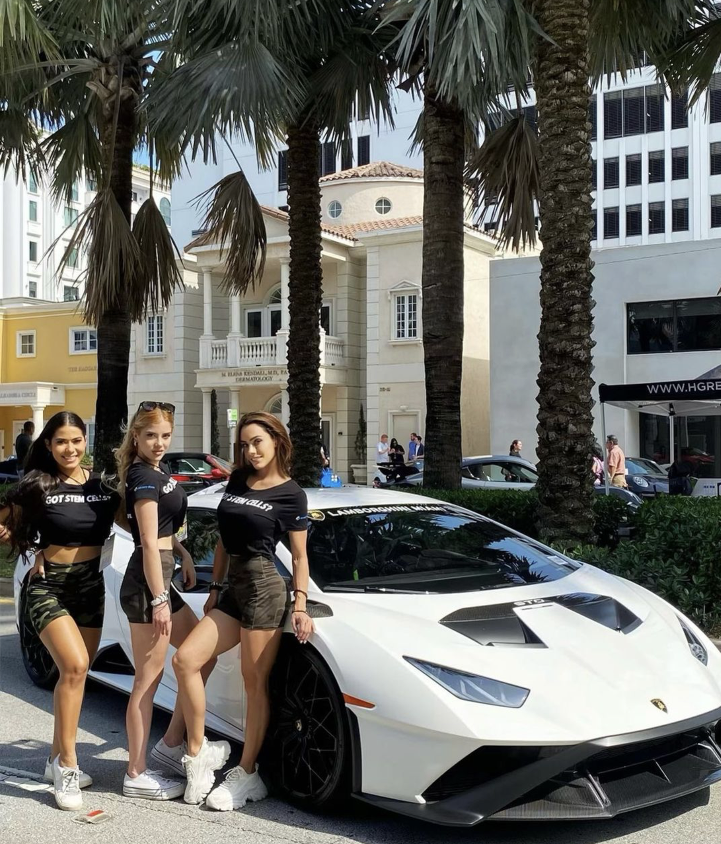 Miami promotional models supporting a luxury car brand activation