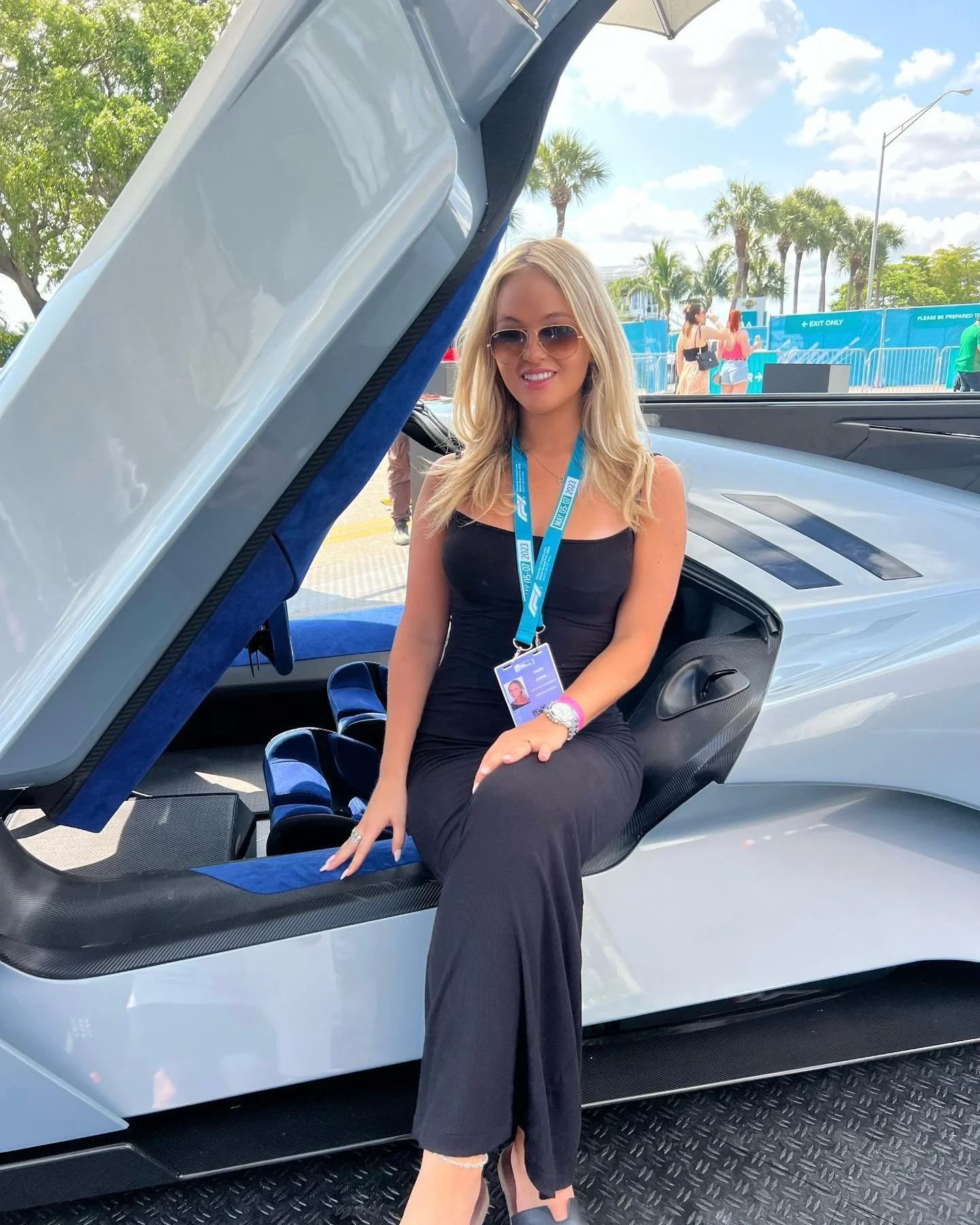 Event hostess during F1 in Miami