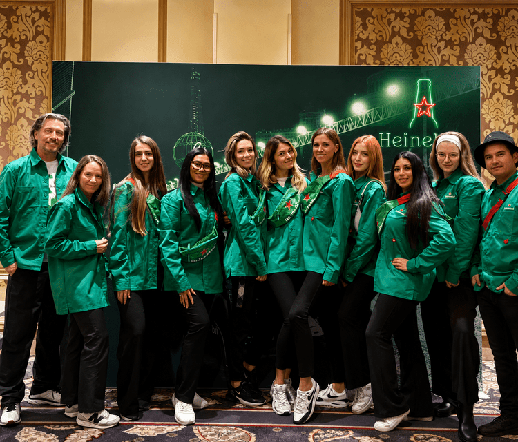 Blossom Talent event staff supporting Heineken promotional activation in Las Vegas