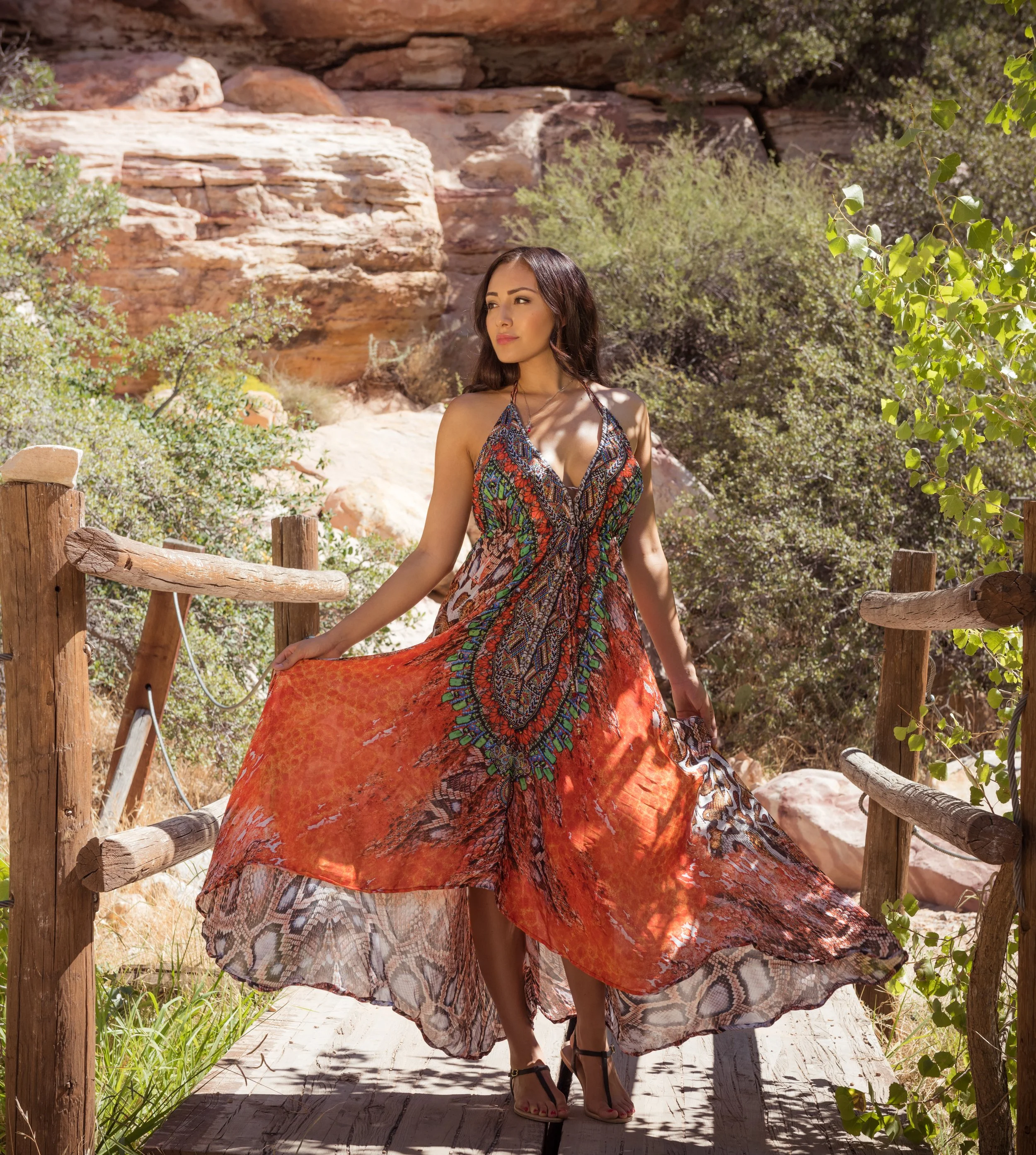 Photoshoot model for brand campaign in Las Vegas