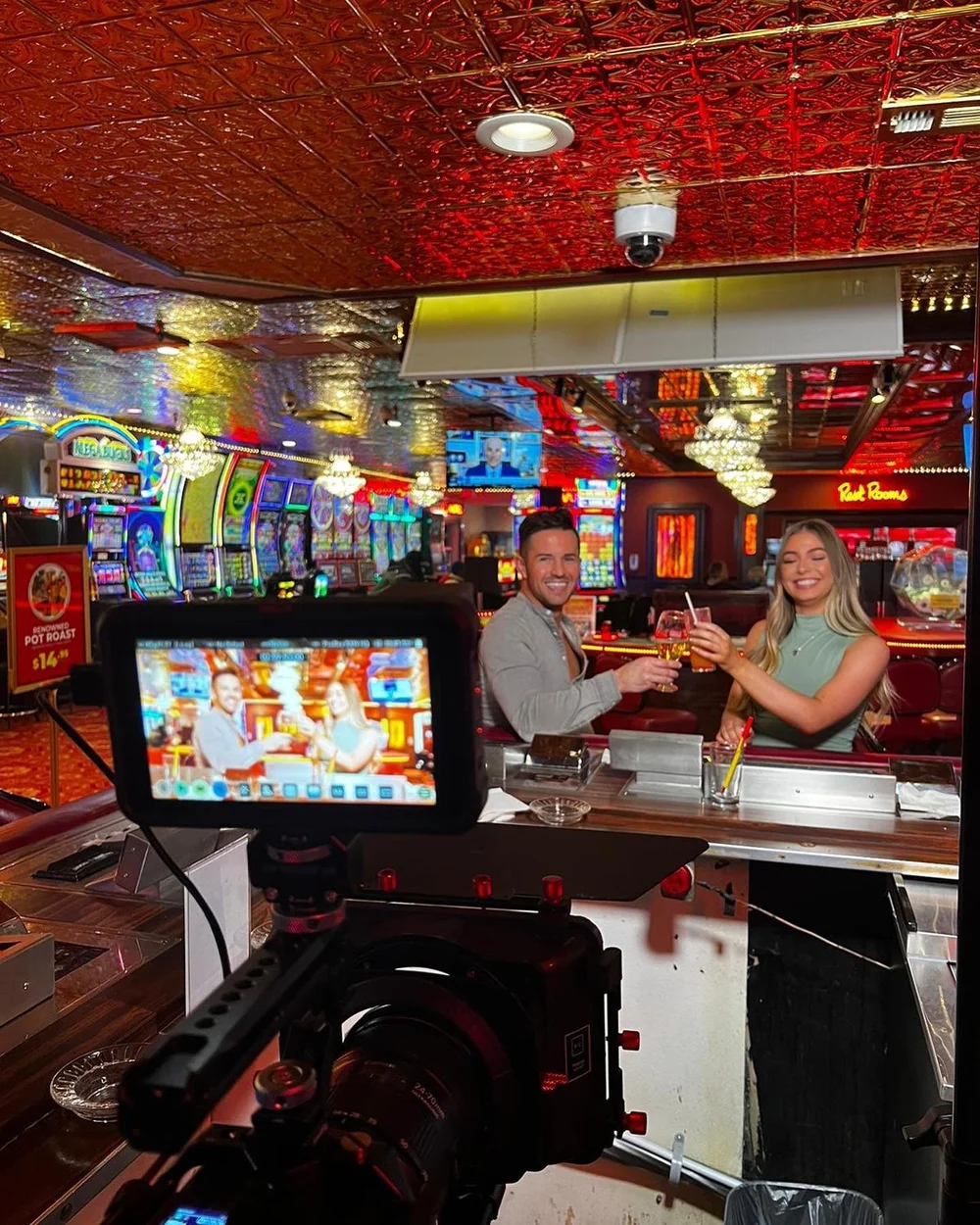 Production talent during a commercial shoot in Las Vegas
