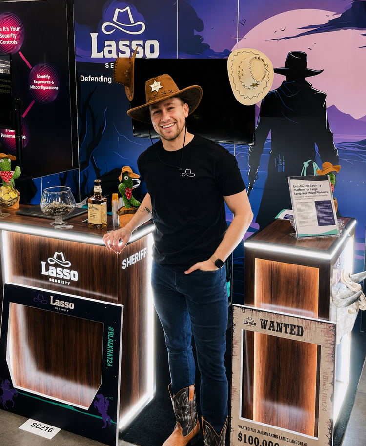 Corporate brand ambassador welcoming attendees in Las Vegas