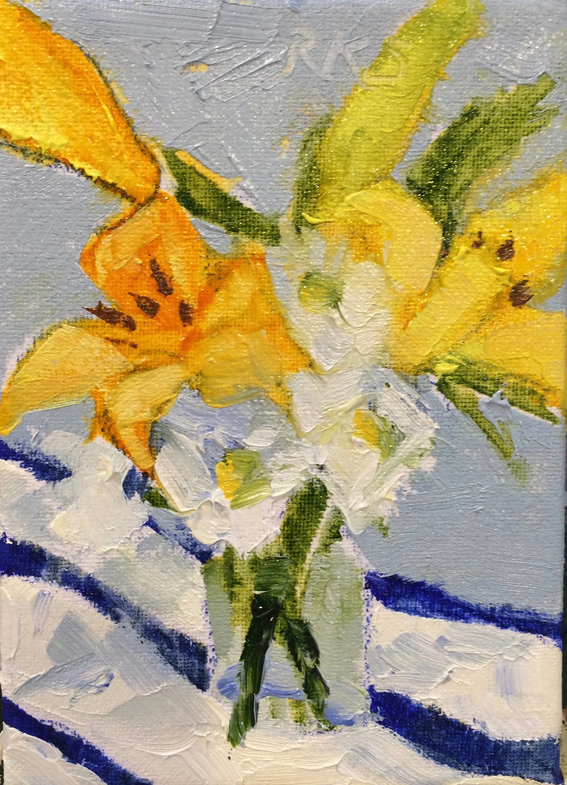 Lilies and Daisies, ACEO.jpg