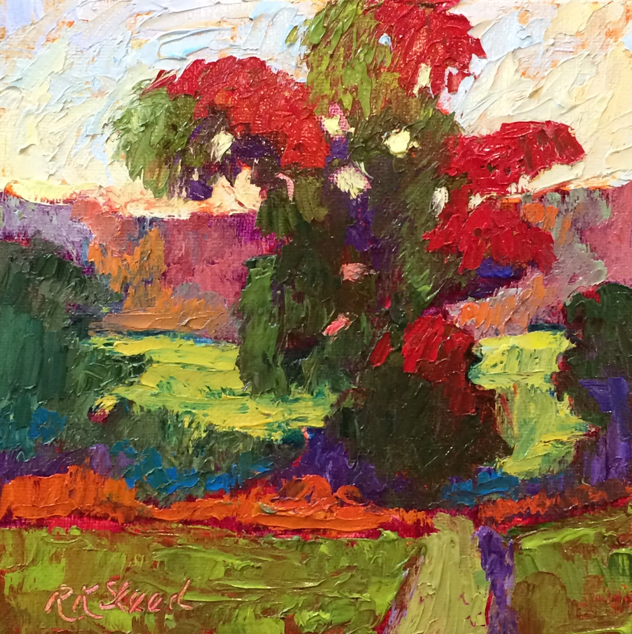 Autumn Color, 6"x6", available