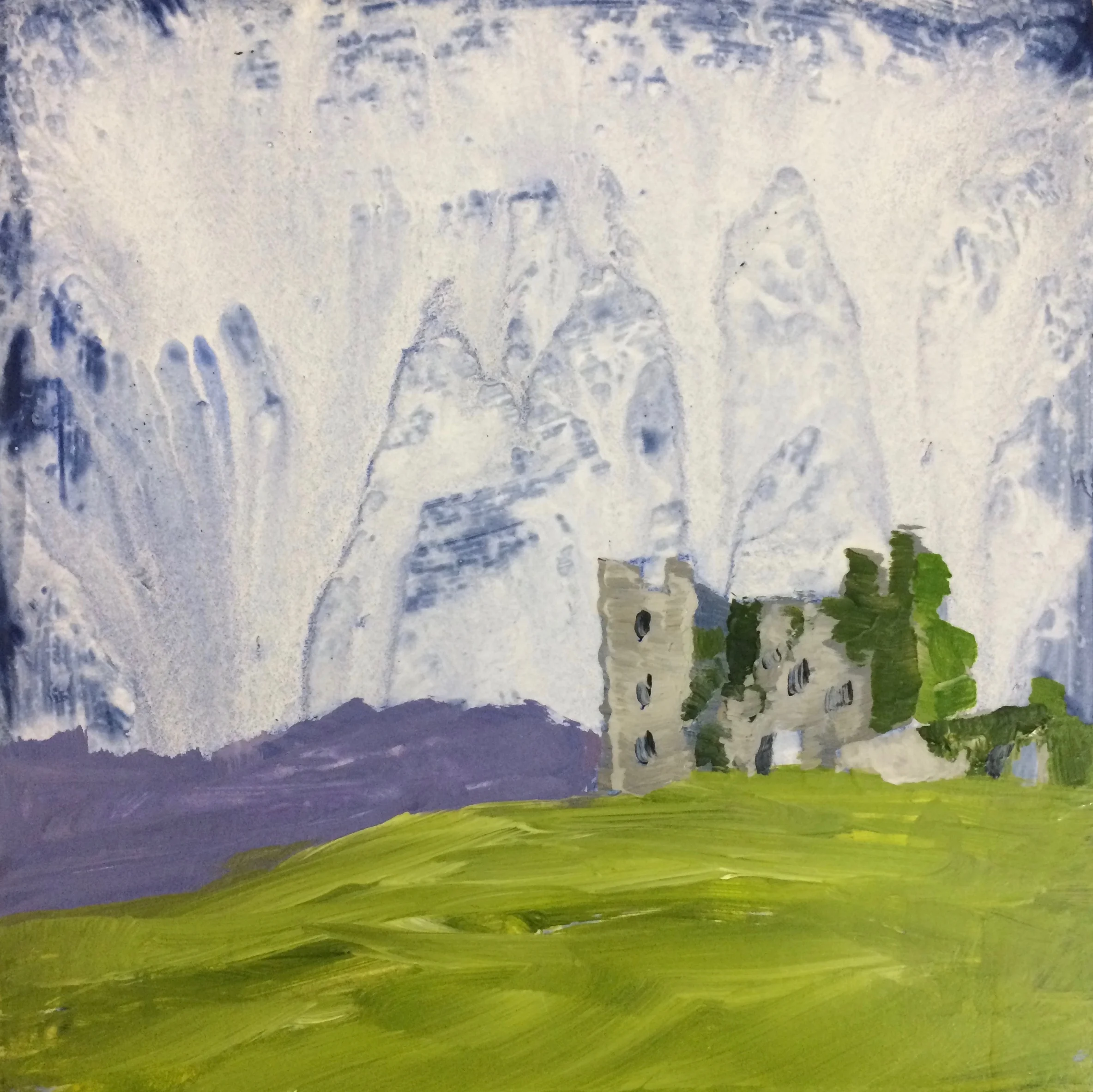 Ballycarbery,4x4x1%22 Tiny Castle series.jpg