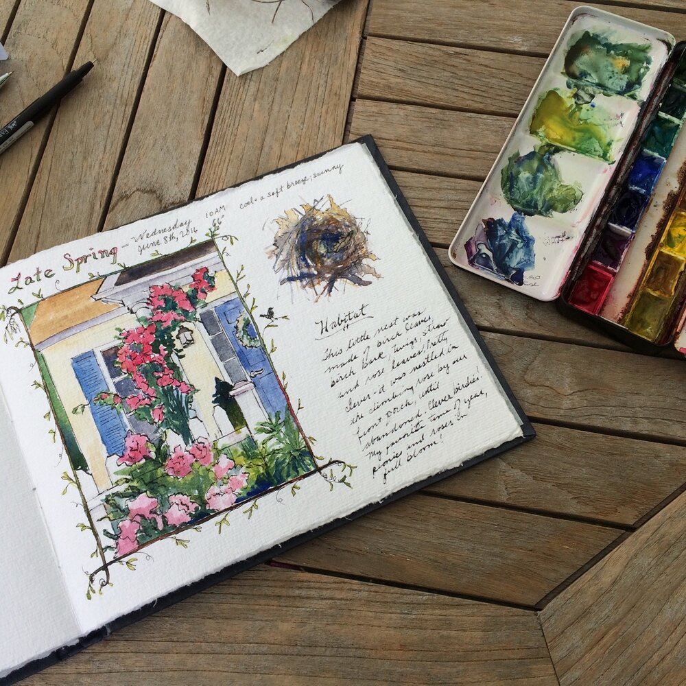 watercolor sketchbook art — Art & LIfe Journal — Roxanne Steed