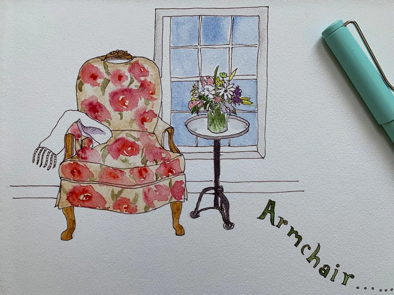 Tuesday evening watercolor classes 