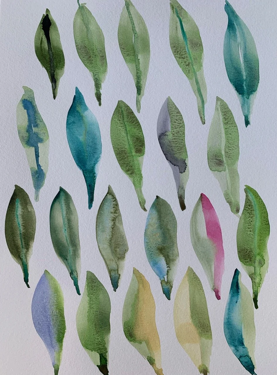 Fall in Love with Watercolor - week 2 Leaf samples, print this.jpg