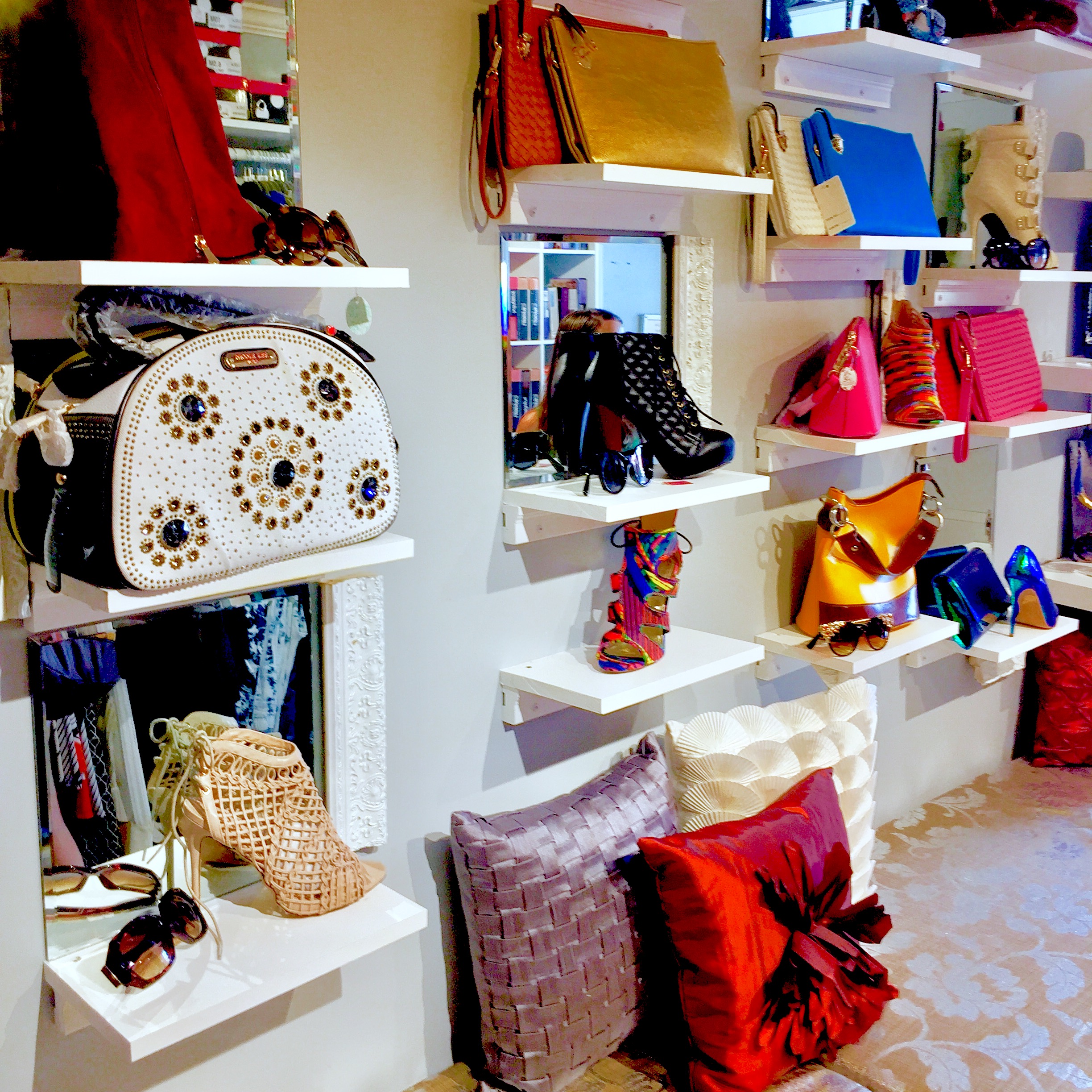 Inside the Epiphany Boutique Fashion Truck.