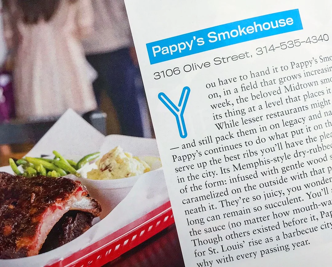 Pappy's most current feature in The Riverfront Times " Best of St. Louis " edition.