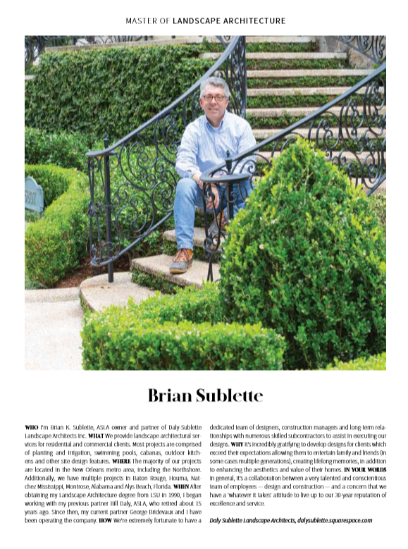 Recognition — Daly Sublette Landscape Architects